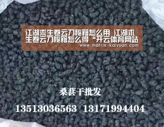江湖求生卷云刀秘籍怎么用 江湖求生卷云刀秘籍怎么得“开云体育网站”